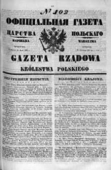 Gazeta Rządowa Królestwa Polskiego 1860 II, No 102