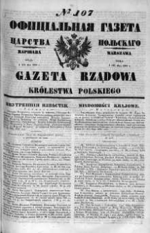 Gazeta Rządowa Królestwa Polskiego 1860 II, No 107