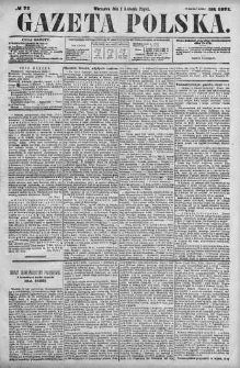 Gazeta Polska 1871 II, No 77