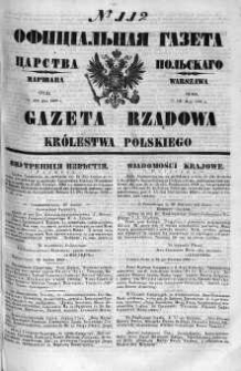 Gazeta Rządowa Królestwa Polskiego 1860 II, No 112