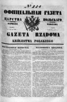 Gazeta Rządowa Królestwa Polskiego 1860 II, No 114
