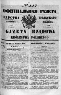 Gazeta Rządowa Królestwa Polskiego 1860 II, No 117