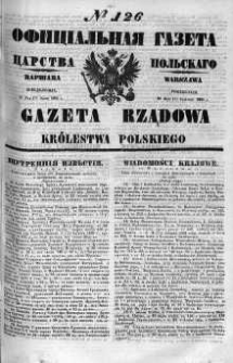 Gazeta Rządowa Królestwa Polskiego 1860 II, No 126
