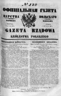 Gazeta Rządowa Królestwa Polskiego 1860 II, No 129
