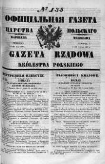 Gazeta Rządowa Królestwa Polskiego 1860 II, No 135
