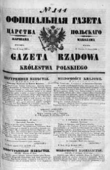 Gazeta Rządowa Królestwa Polskiego 1860 III, No 144