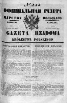 Gazeta Rządowa Królestwa Polskiego 1860 III, No 145