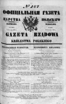 Gazeta Rządowa Królestwa Polskiego 1860 III, No 167