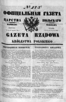Gazeta Rządowa Królestwa Polskiego 1860 III, No 173