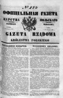 Gazeta Rządowa Królestwa Polskiego 1860 III, No 179