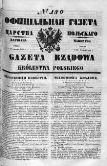 Gazeta Rządowa Królestwa Polskiego 1860 III, No 180