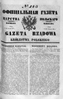 Gazeta Rządowa Królestwa Polskiego 1860 III, No 183