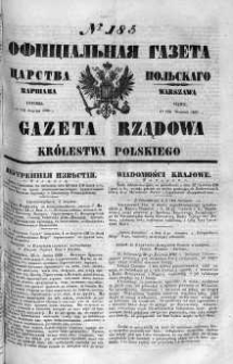 Gazeta Rządowa Królestwa Polskiego 1860 III, No 185