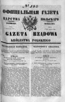 Gazeta Rządowa Królestwa Polskiego 1860 III, No 189