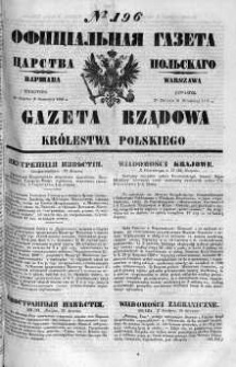 Gazeta Rządowa Królestwa Polskiego 1860 III, No 196