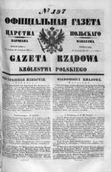 Gazeta Rządowa Królestwa Polskiego 1860 III, No 197