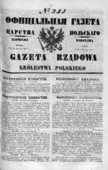 Gazeta Rządowa Królestwa Polskiego 1860 III, No 211