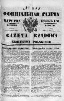 Gazeta Rządowa Królestwa Polskiego 1860 III, No 218