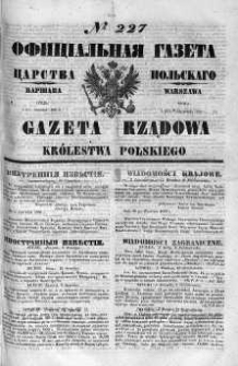 Gazeta Rządowa Królestwa Polskiego 1860 III, No 227