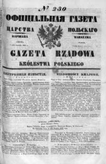 Gazeta Rządowa Królestwa Polskiego 1860 III, No 230