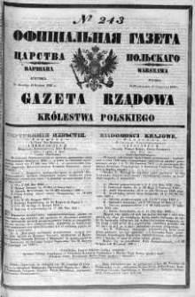 Gazeta Rządowa Królestwa Polskiego 1860 III, No 243