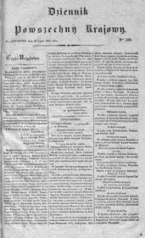 Dziennik Powszechny Krajowy 1831 III, Nr 206