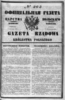 Gazeta Rządowa Królestwa Polskiego 1860 III, No 263