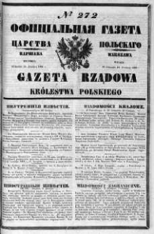 Gazeta Rządowa Królestwa Polskiego 1860 III, No 272