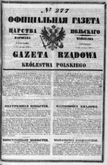 Gazeta Rządowa Królestwa Polskiego 1860 III, No 277
