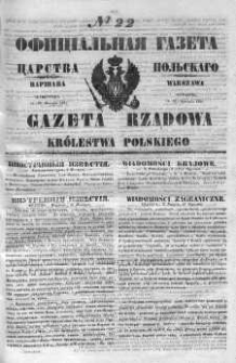 Gazeta Rządowa Królestwa Polskiego 1851 I, No 22