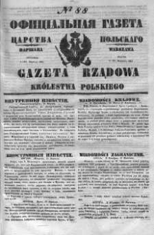 Gazeta Rządowa Królestwa Polskiego 1851 II, No 88
