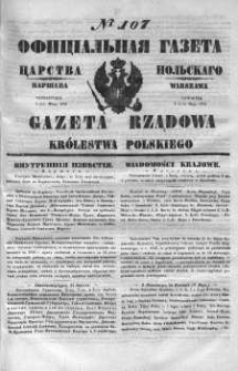 Gazeta Rządowa Królestwa Polskiego 1851 II, No 107