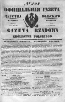 Gazeta Rządowa Królestwa Polskiego 1851 II, No 108