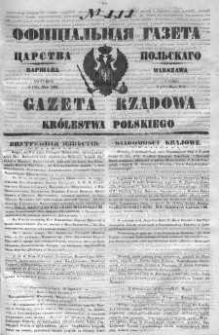 Gazeta Rządowa Królestwa Polskiego 1851 II, No 111