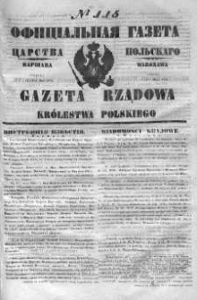 Gazeta Rządowa Królestwa Polskiego 1851 II, No 115