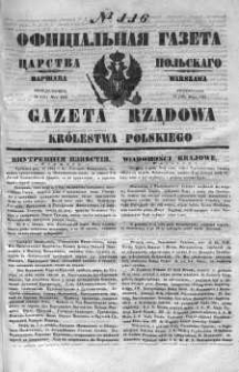 Gazeta Rządowa Królestwa Polskiego 1851 II, No 116