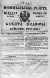 Gazeta Rządowa Królestwa Polskiego 1851 II, No 123