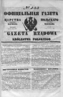 Gazeta Rządowa Królestwa Polskiego 1851 II, No 133
