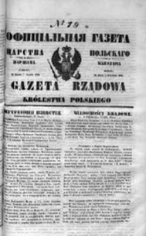 Gazeta Rządowa Królestwa Polskiego 1849 II, No 79