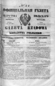 Gazeta Rządowa Królestwa Polskiego 1849 II, No 88