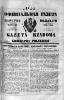 Gazeta Rządowa Królestwa Polskiego 1849 II, No 95