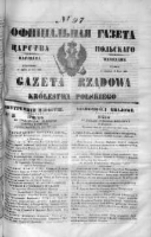 Gazeta Rządowa Królestwa Polskiego 1849 II, No 97