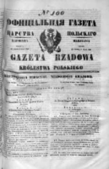Gazeta Rządowa Królestwa Polskiego 1849 II, No 100