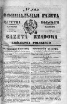 Gazeta Rządowa Królestwa Polskiego 1849 II, No 109