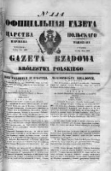 Gazeta Rządowa Królestwa Polskiego 1849 II, No 114