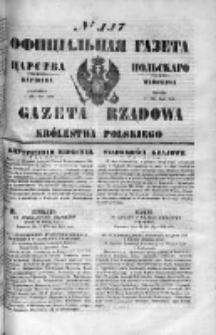 Gazeta Rządowa Królestwa Polskiego 1849 II, No 117
