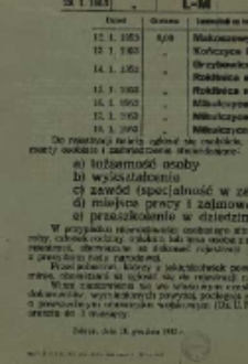 Obwieszczenie o pierwszej rejestracji mężczyzn urodzonych w 1935 roku