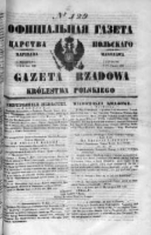 Gazeta Rządowa Królestwa Polskiego 1849 II, No 129