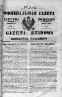 Gazeta Rządowa Królestwa Polskiego 1849 II, No 136