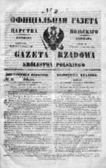Gazeta Rządowa Królestwa Polskiego 1850 I, No 2
